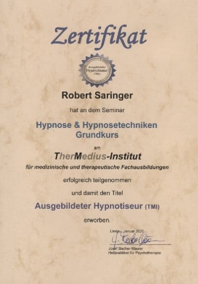 Zertifikat-Hypnose-TMI-Grundausbildung